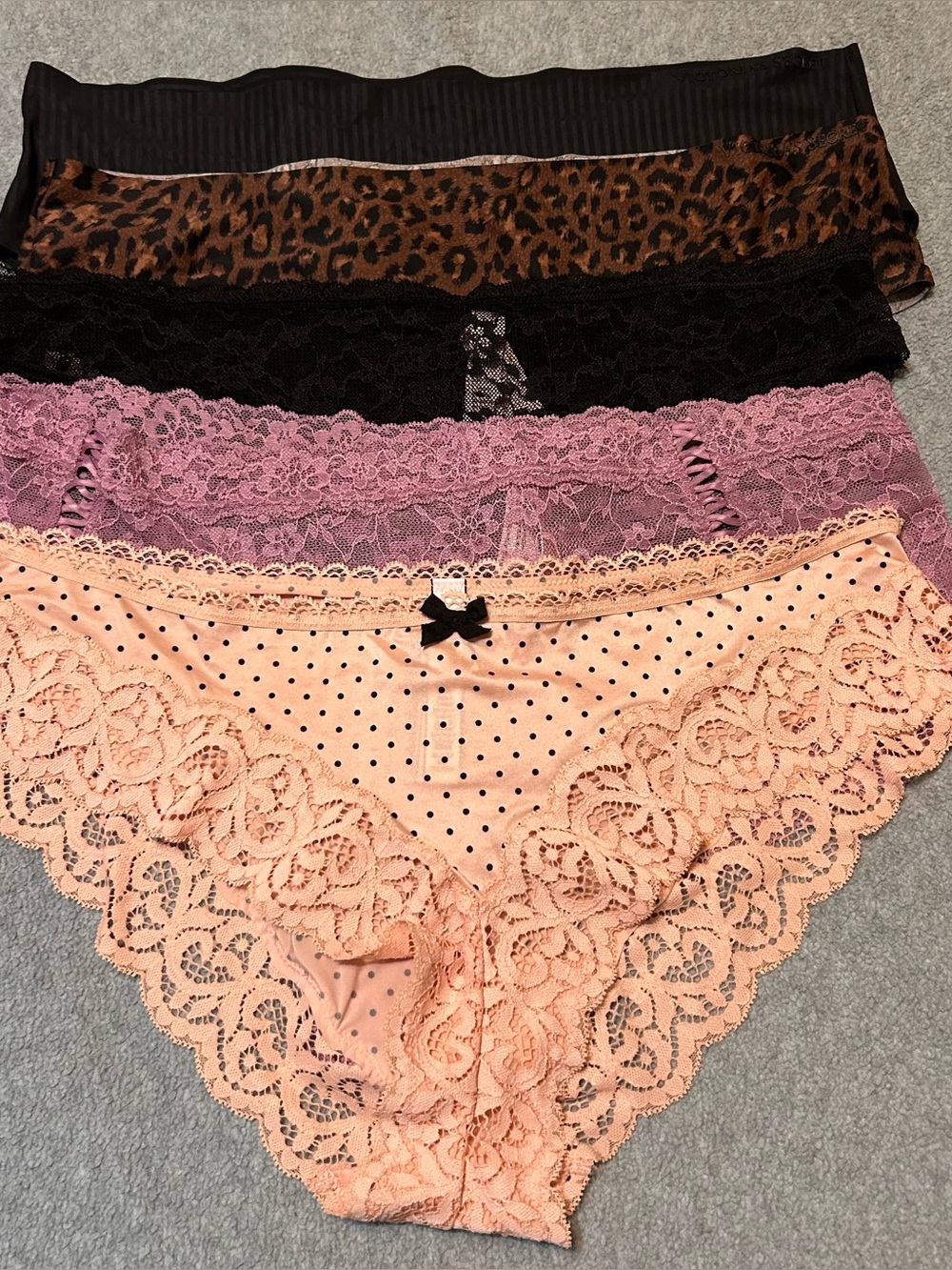 Victoria's Secret Panties Lot 5 NWT Size XL